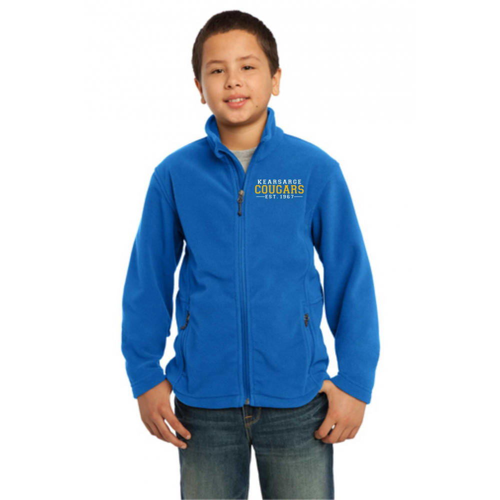 K youth full zip fleece