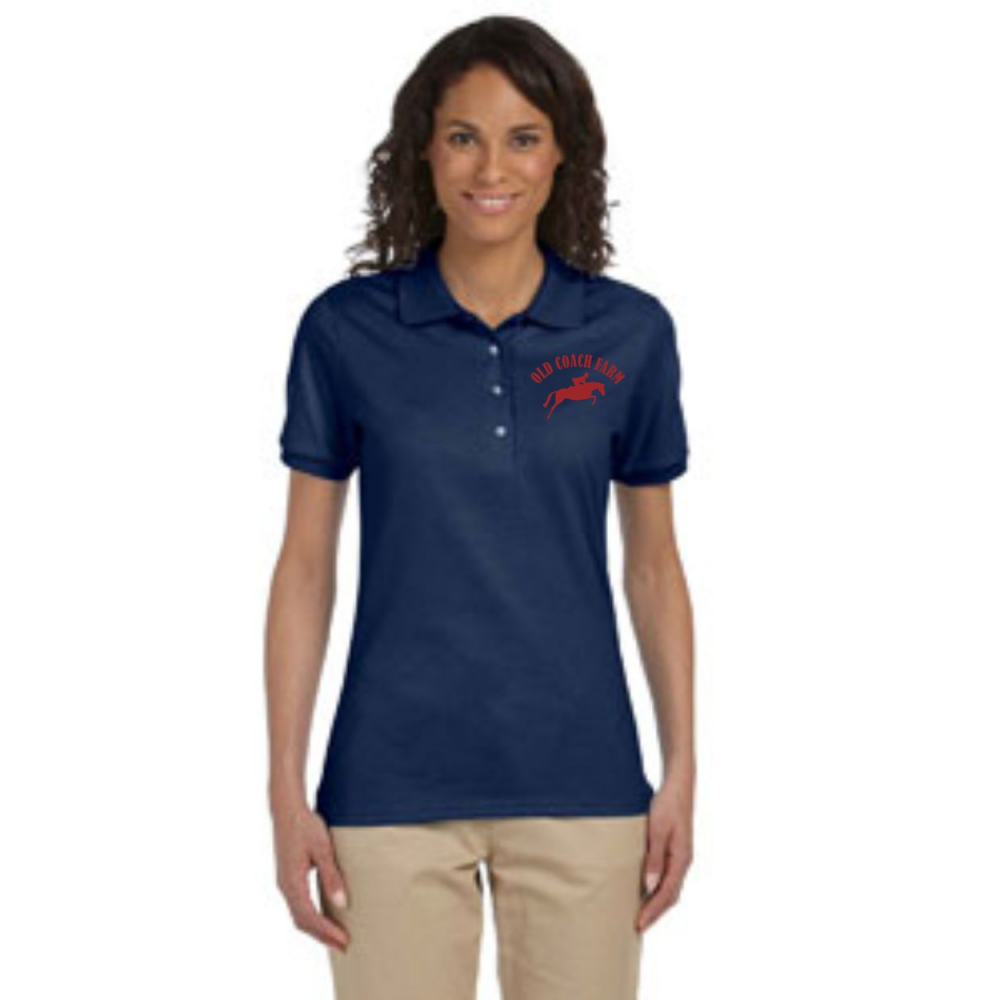 Old Coach Farm » Polos/T's » OCF WOMENS, MENS & YOUTH Cotton Blend Polos