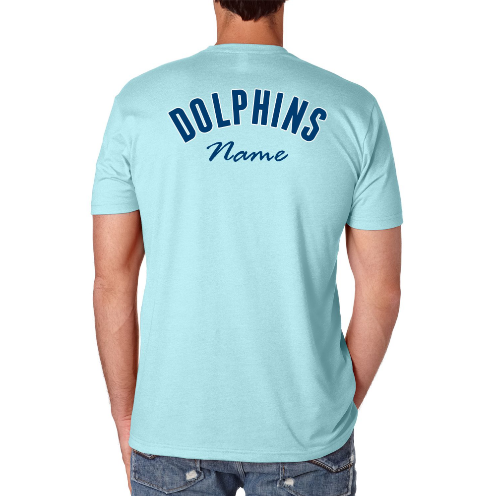 Blue Dophins Ts BACK