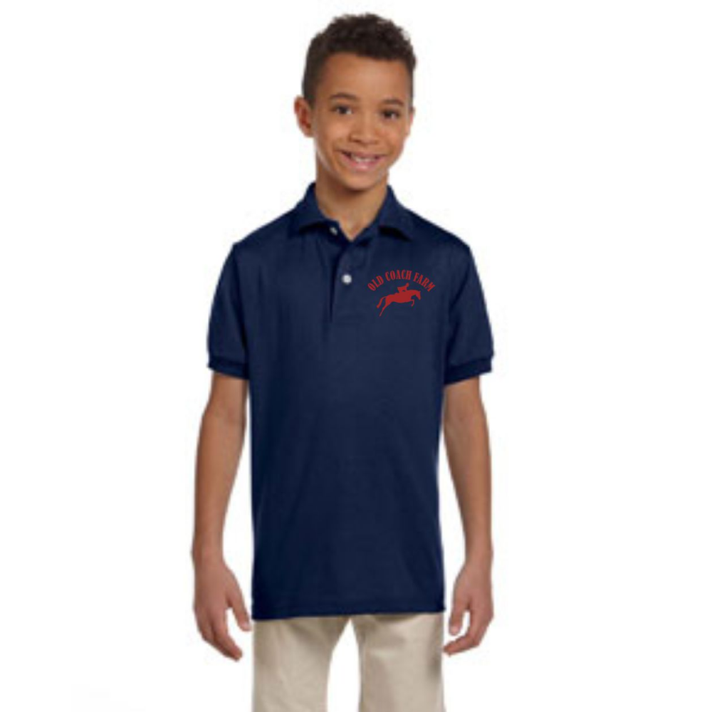 Old Coach Farm » Polos/T's » OCF WOMENS, MENS & YOUTH Cotton Blend Polos