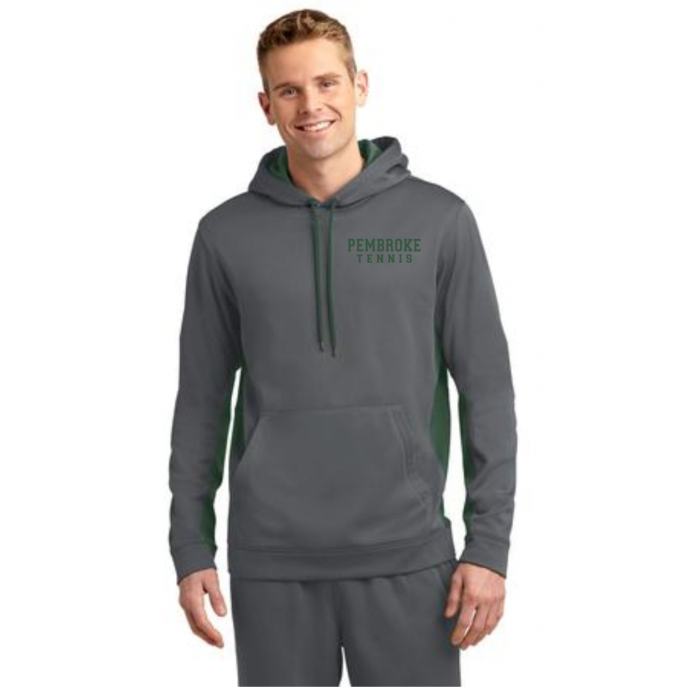 Men's sport colorblock outlet fleece tennis sweatshirt