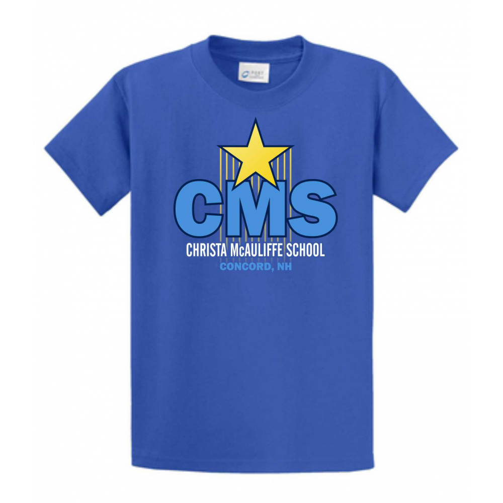 Christa McAuliffe School » T-Shirts » CMS Youth & Adult Royal T-Shirt