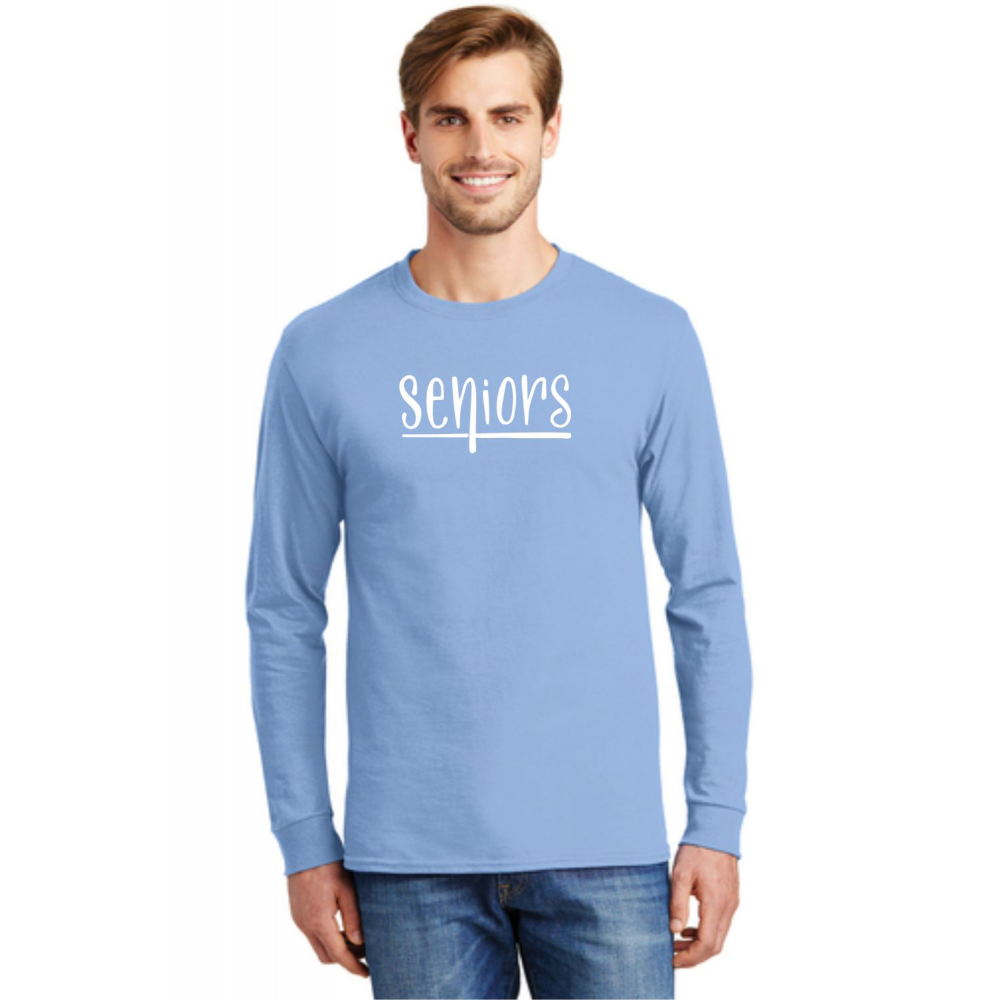 BHS Seniors » T-Shirts » Hanes Tagless 100% Cotton Long Sleeve T-Shirt