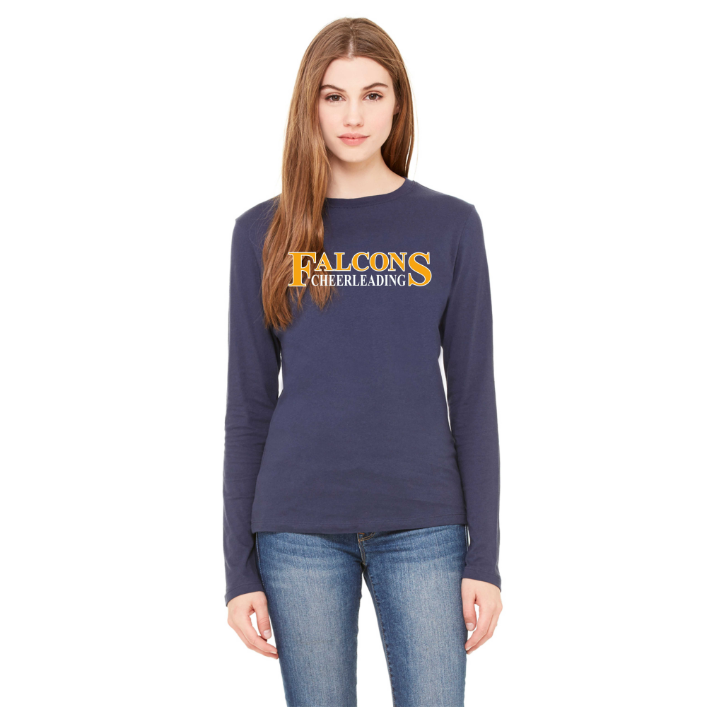 Bow Cheer Ladies Long Sleeve T