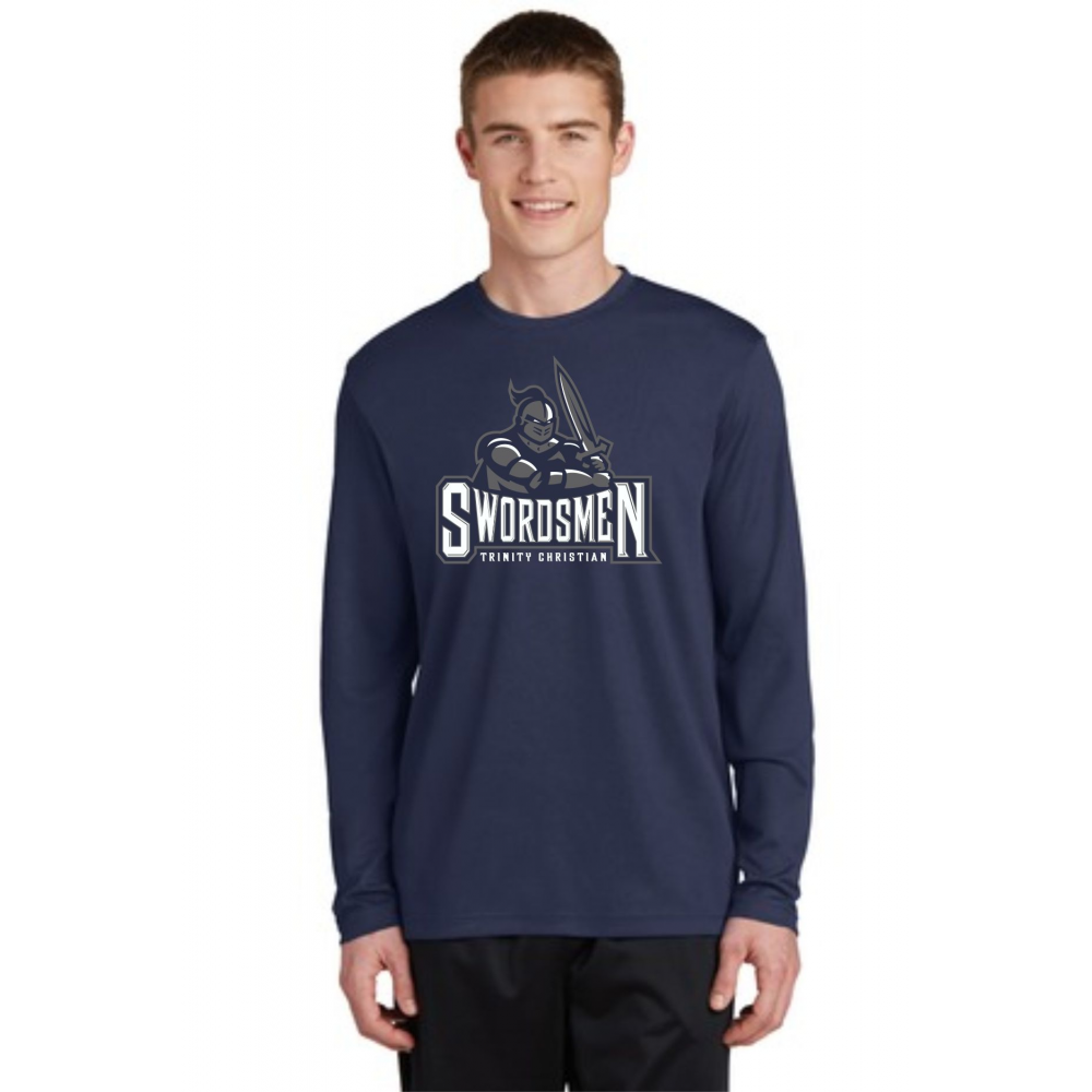 Trinity Christian » Polos/T's » TCS Mens Long Sleeve PosiCharge